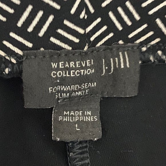 J. Jill Wearever Collection Forward Seam Slim Ankle Pants Black Size Large - Picture 6 of 9
